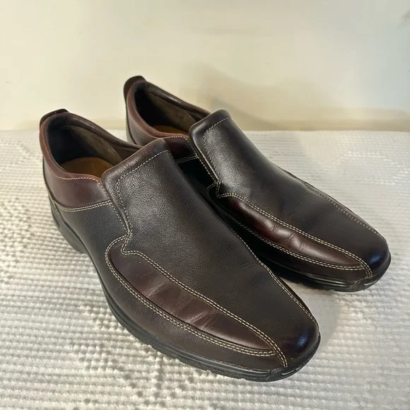 Cole Haan Shoes Mens  10.5 Brown Leather Slip On Loafers Moc Toe Driving EUC Cole Haan Shoes Mens 10.5 Brown Leather Slip | Mercari main image 2